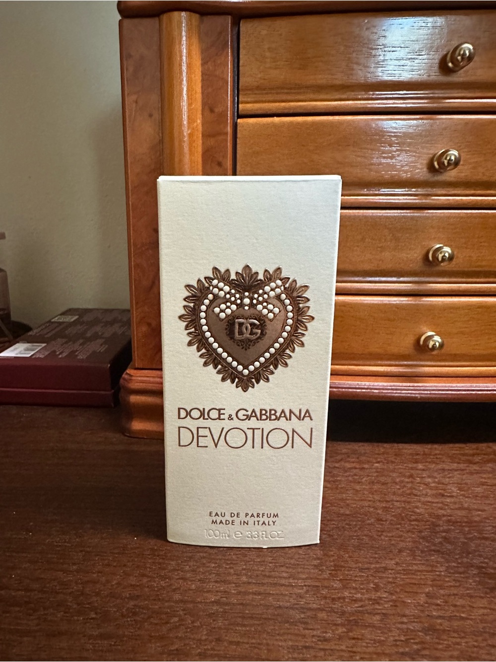 Dolce & Gabbana Perfume Bottle — Brown & Gold Accents - Picture 2 of 3